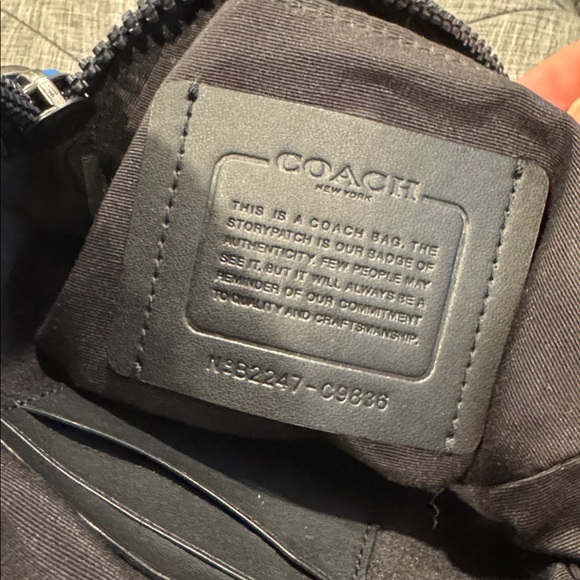 Coach Crossbody Max Blue Nylon Logo Bag - Picture 14 of 16